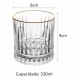 Copo Avulso 330ml com Fio de Ouro Deli Diamante Cristal Ecológico
